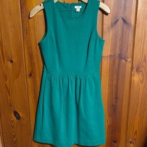 J. Crew Green Sleeveless Mini Dress size xs
